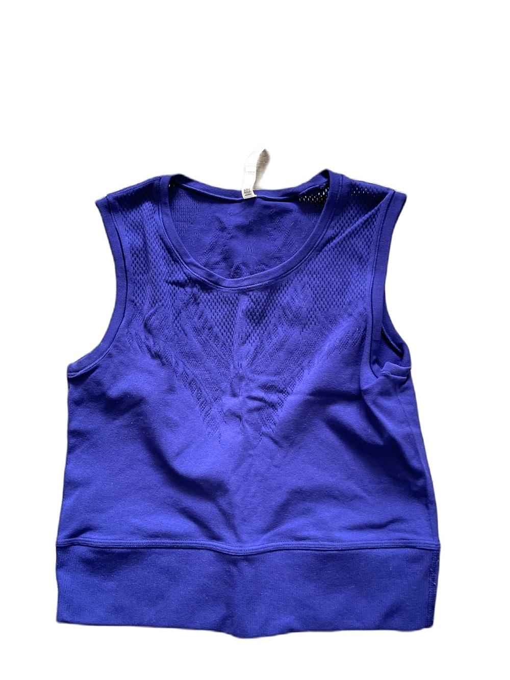 ❤️ ATHLETA OXYGEN ELECTRIC BLUE CROP TANK TOP SIZE S/M